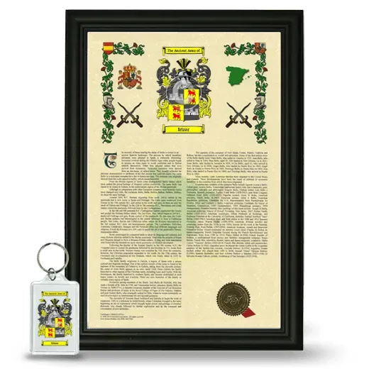 Irizar Framed Armorial History and Keychain - Black