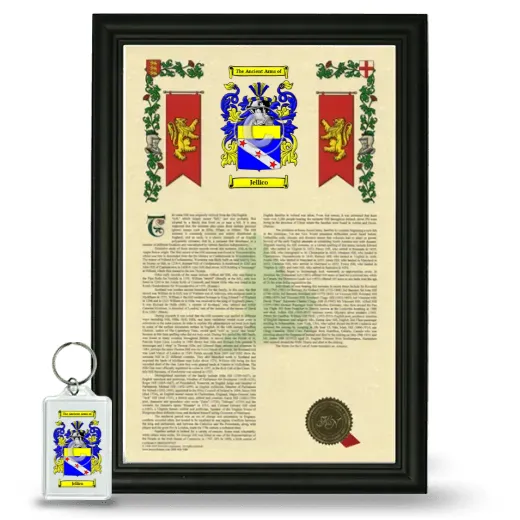 Jellico Framed Armorial History and Keychain - Black