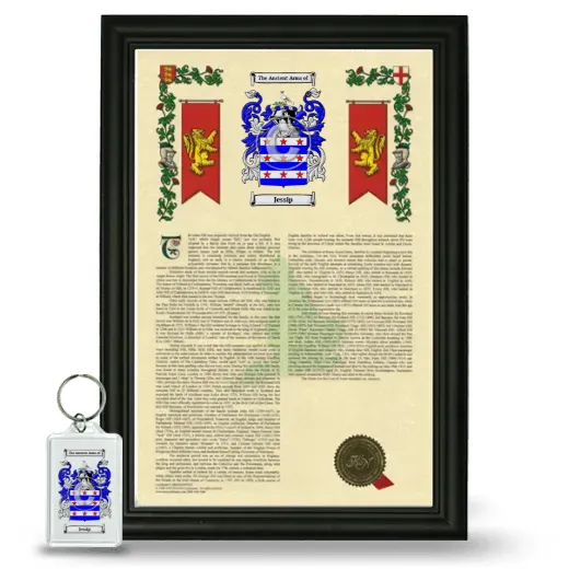 Jessip Framed Armorial History and Keychain - Black