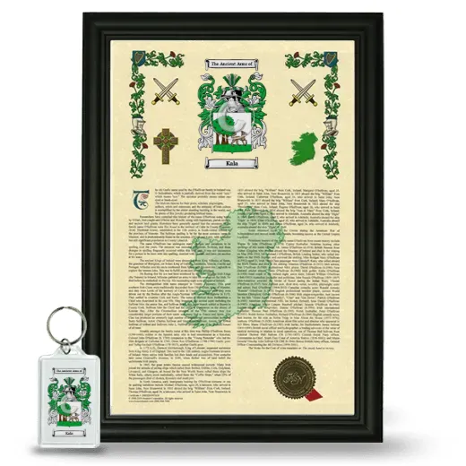 Kala Framed Armorial History and Keychain - Black