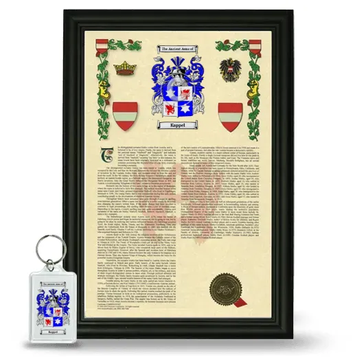 Kappel Framed Armorial History and Keychain - Black