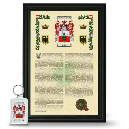 Keiffer Framed Armorial History and Keychain - Black