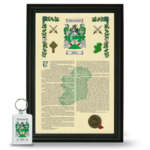 Keiran Framed Armorial History and Keychain - Black