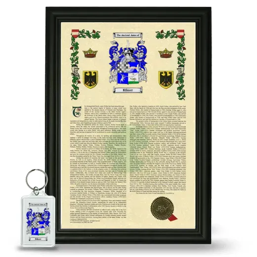 Kilmer Framed Armorial History and Keychain - Black