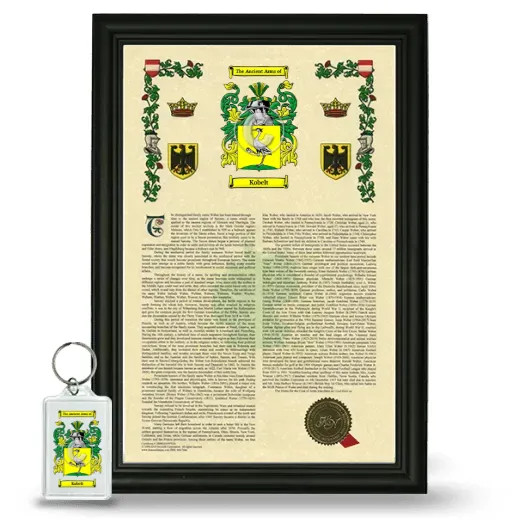Kobelt Framed Armorial History and Keychain - Black