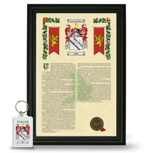 Lebar Framed Armorial History and Keychain - Black