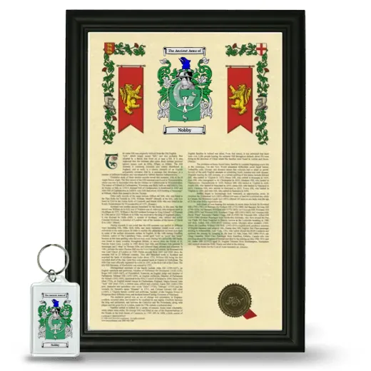Nobby Framed Armorial History and Keychain - Black
