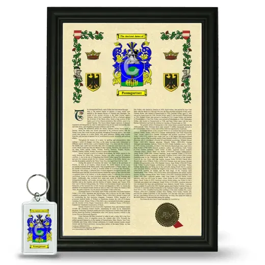 Paumgartner Framed Armorial History and Keychain - Black