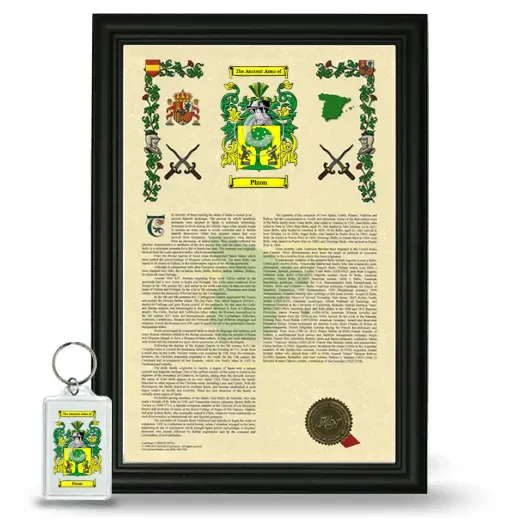 Pizon Framed Armorial History and Keychain - Black