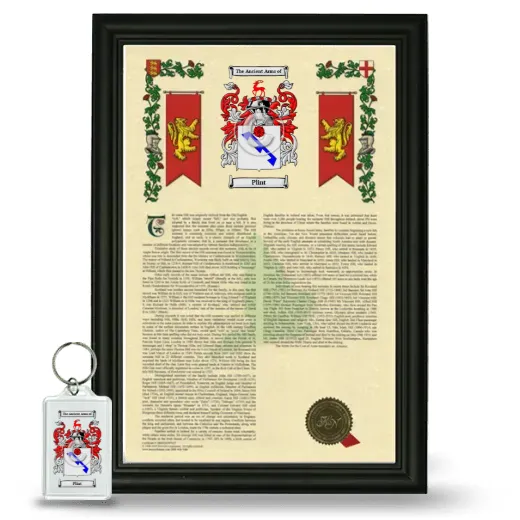 Plint Framed Armorial History and Keychain - Black