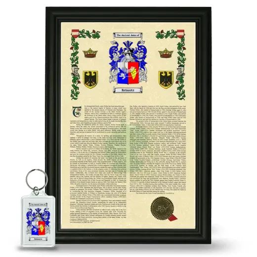 Reinartz Framed Armorial History and Keychain - Black
