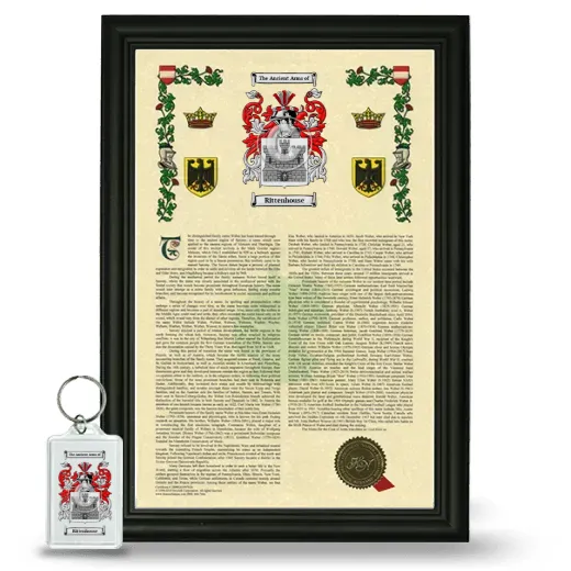 Rittenhouse Framed Armorial History and Keychain - Black