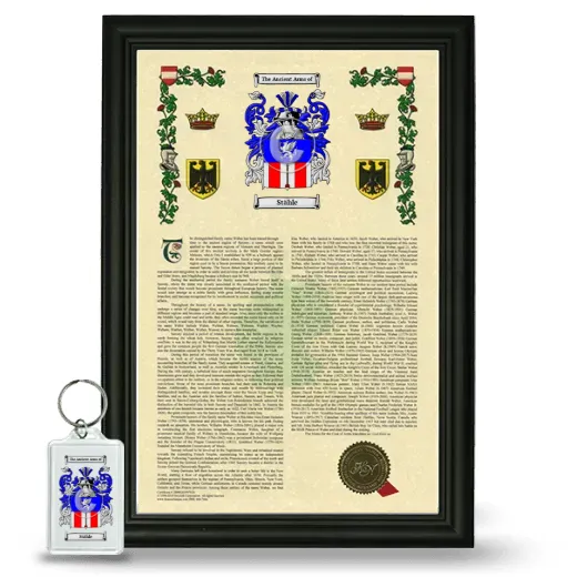 Stähle Framed Armorial History and Keychain - Black