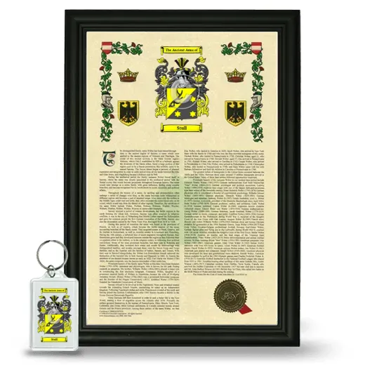 Stull Framed Armorial History and Keychain - Black