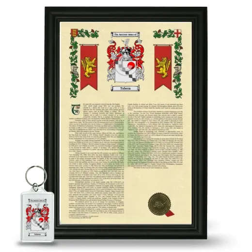 Tabern Framed Armorial History and Keychain - Black