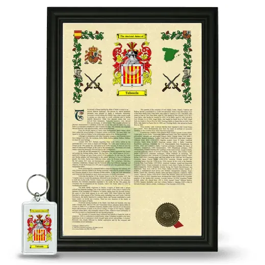 Taboada Framed Armorial History and Keychain - Black