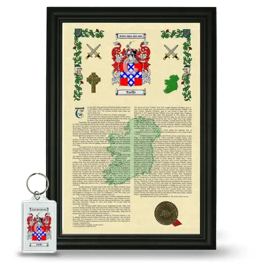 Taeffe Framed Armorial History and Keychain - Black
