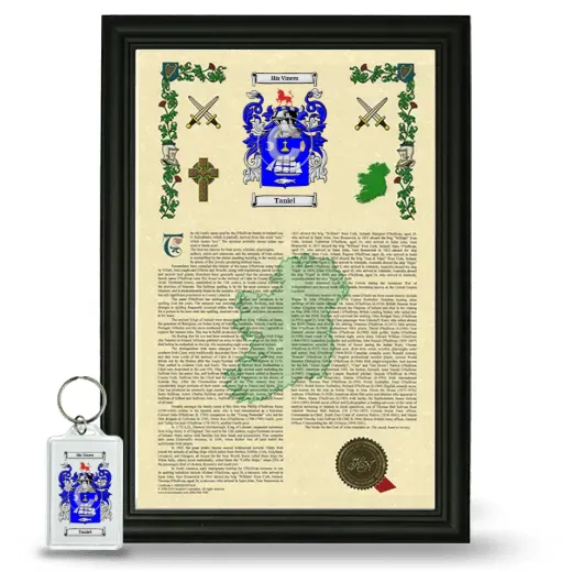 Taniel Framed Armorial History and Keychain - Black