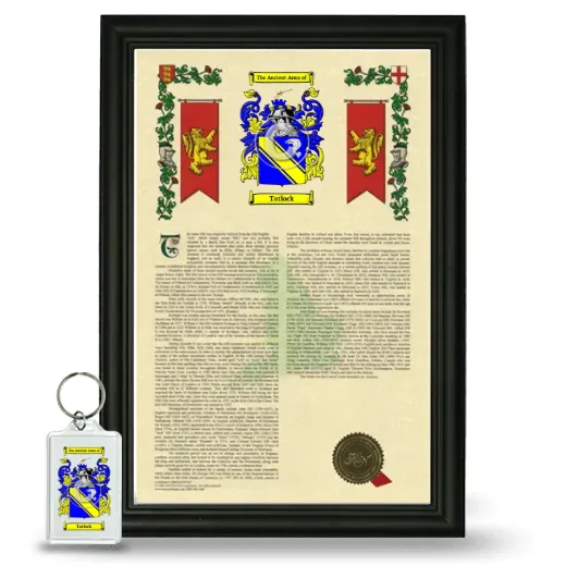 Tatlock Framed Armorial History and Keychain - Black