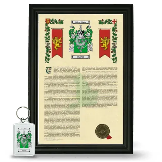 Thorley Framed Armorial History and Keychain - Black