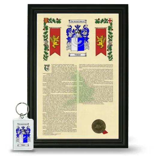 Tomas Framed Armorial History and Keychain - Black