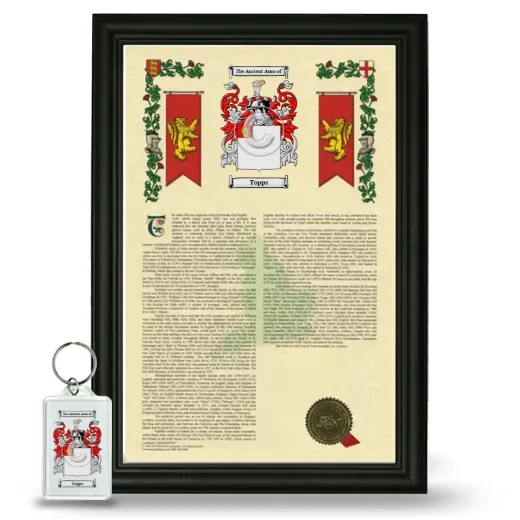 Topps Framed Armorial History and Keychain - Black