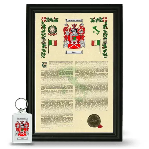 Vanz Framed Armorial History and Keychain - Black