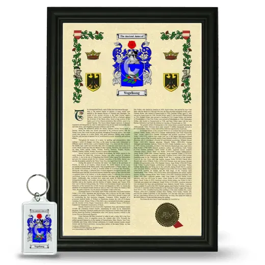 Vogelsang Framed Armorial History and Keychain - Black