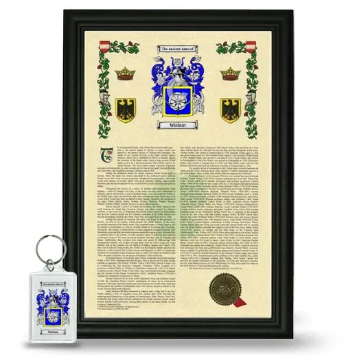 Wielant Framed Armorial History and Keychain - Black