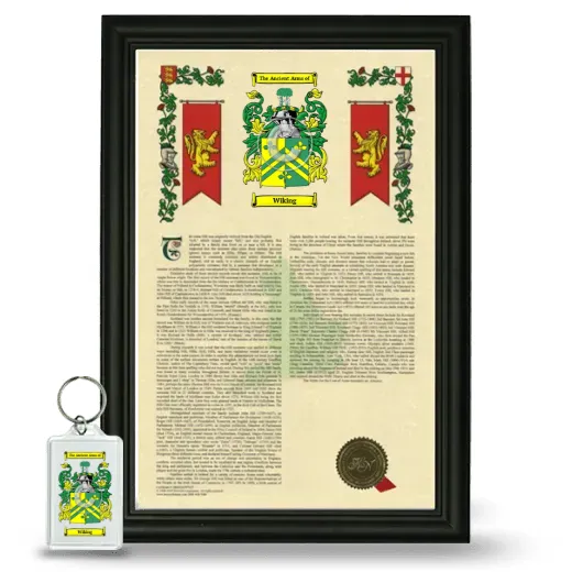 Wiking Framed Armorial History and Keychain - Black