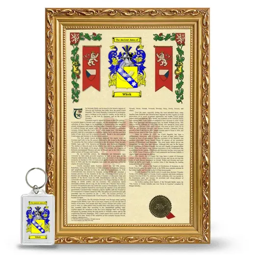Witek Framed Armorial History and Keychain - Gold