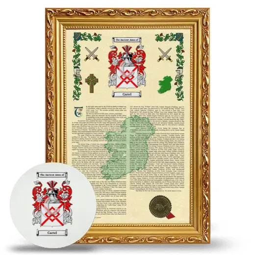 Cartel Framed Armorial History and Mouse Pad - Gold