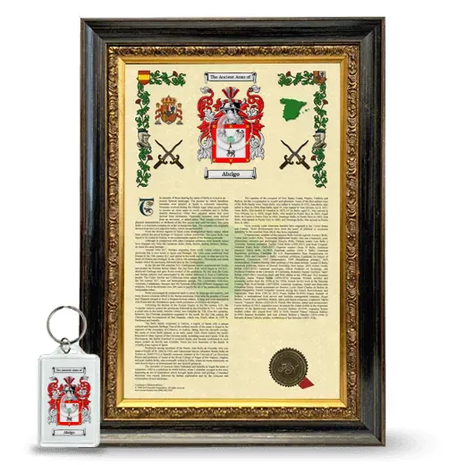 Abrigo Framed Armorial History and Keychain - Heirloom