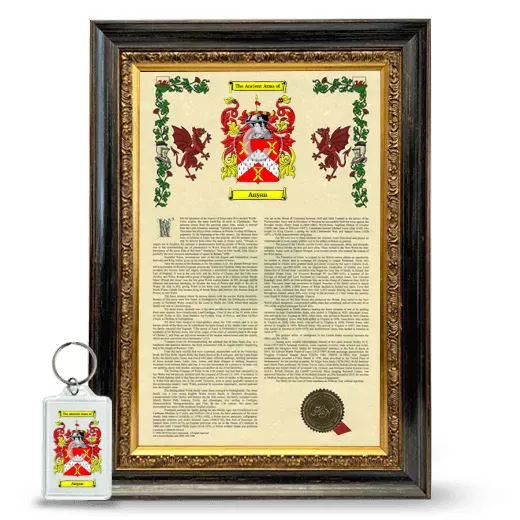 Anyan Framed Armorial History and Keychain - Heirloom