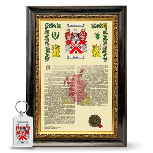 Barbie Framed Armorial History and Keychain - Heirloom