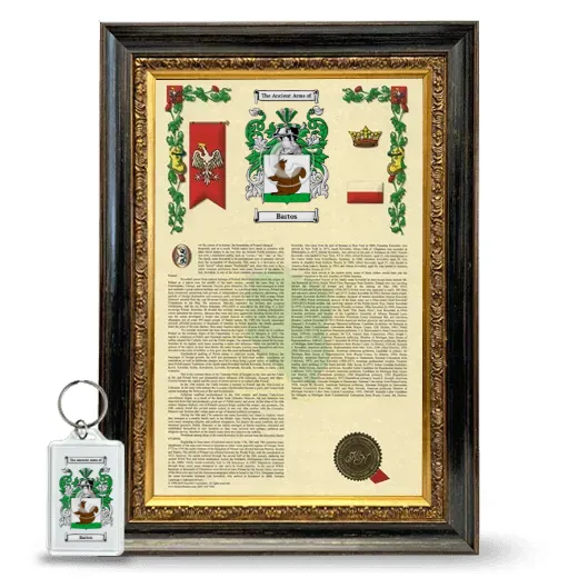 Bartos Framed Armorial History and Keychain - Heirloom