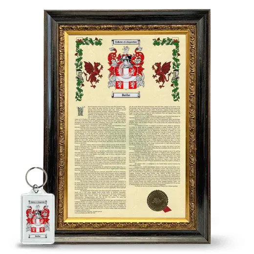 Bathe Framed Armorial History and Keychain - Heirloom