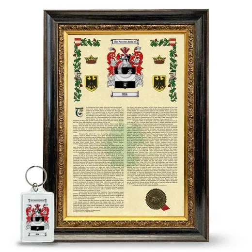 Blik Framed Armorial History and Keychain - Heirloom