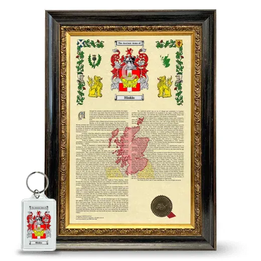 Blinkin Framed Armorial History and Keychain - Heirloom