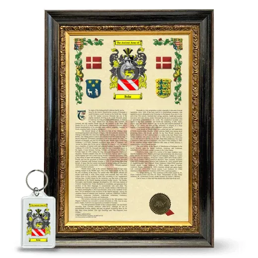 Bohr Framed Armorial History and Keychain - Heirloom