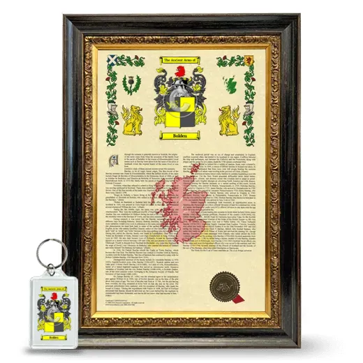 Bolden Framed Armorial History and Keychain - Heirloom