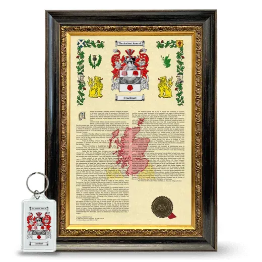 Cracknel Framed Armorial History and Keychain - Heirloom