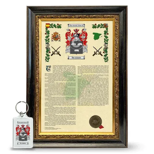 Da camara Framed Armorial History and Keychain - Heirloom