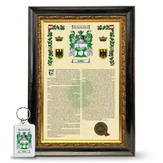 Dahlén Framed Armorial History and Keychain - Heirloom