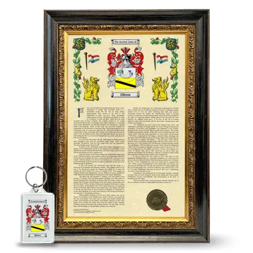 Efferen Framed Armorial History and Keychain - Heirloom