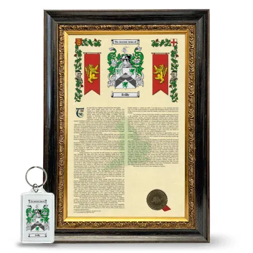 Evilly Framed Armorial History and Keychain - Heirloom