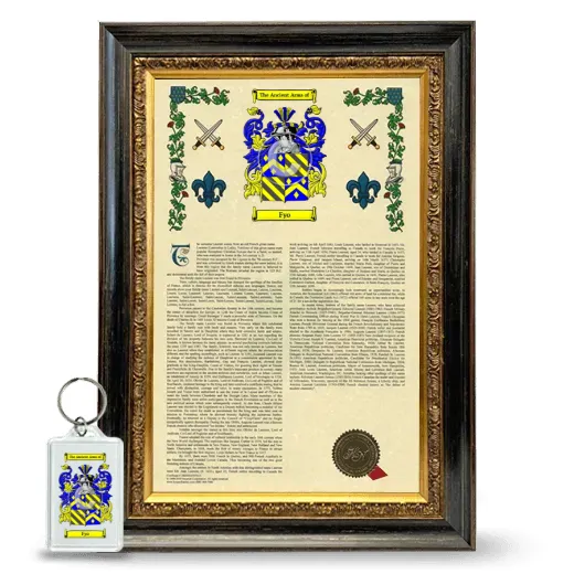 Fyo Framed Armorial History and Keychain - Heirloom