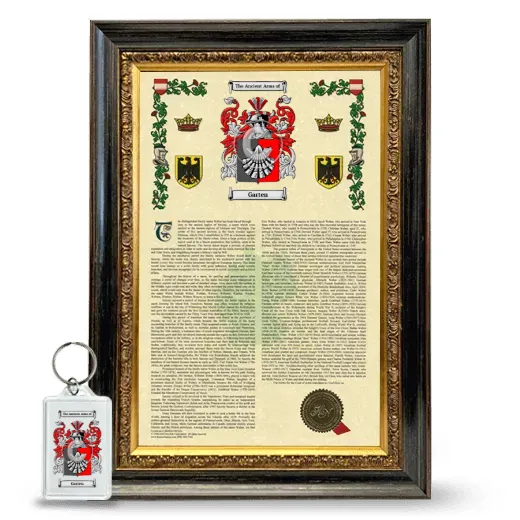 Garten Framed Armorial History and Keychain - Heirloom