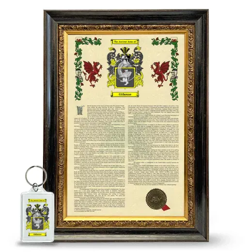 Githouse Framed Armorial History and Keychain - Heirloom