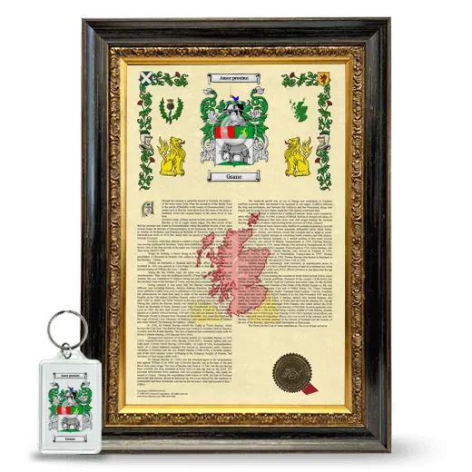 Grane Framed Armorial History and Keychain - Heirloom